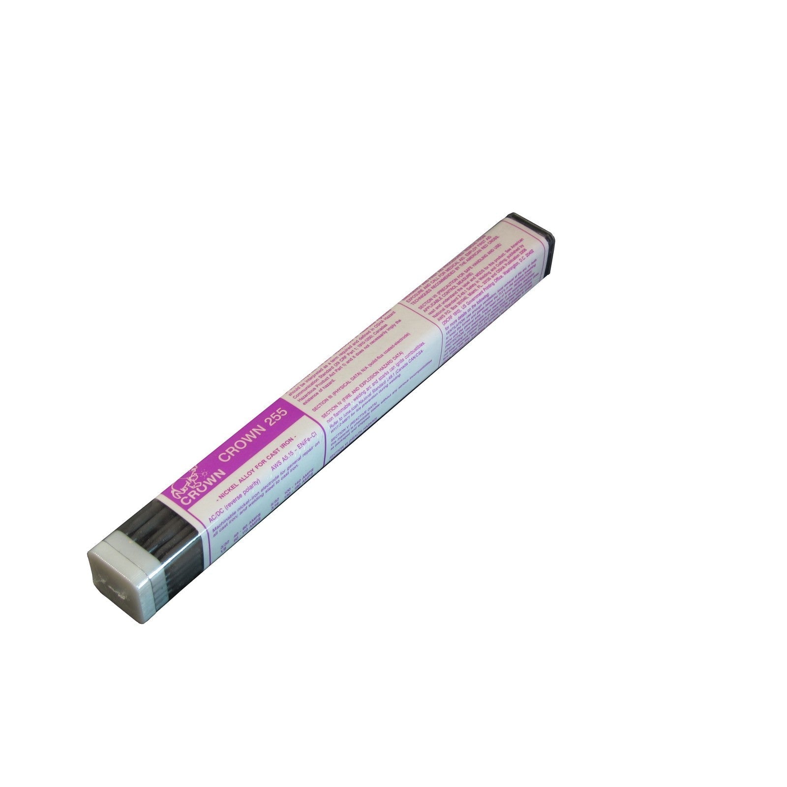 Crown Alloy 3/32 CROWN 255 BR.PKG. Nickel (E NiFe-CI) ELECTRODE 1 lb TUBE (NE255/EN-BP)
