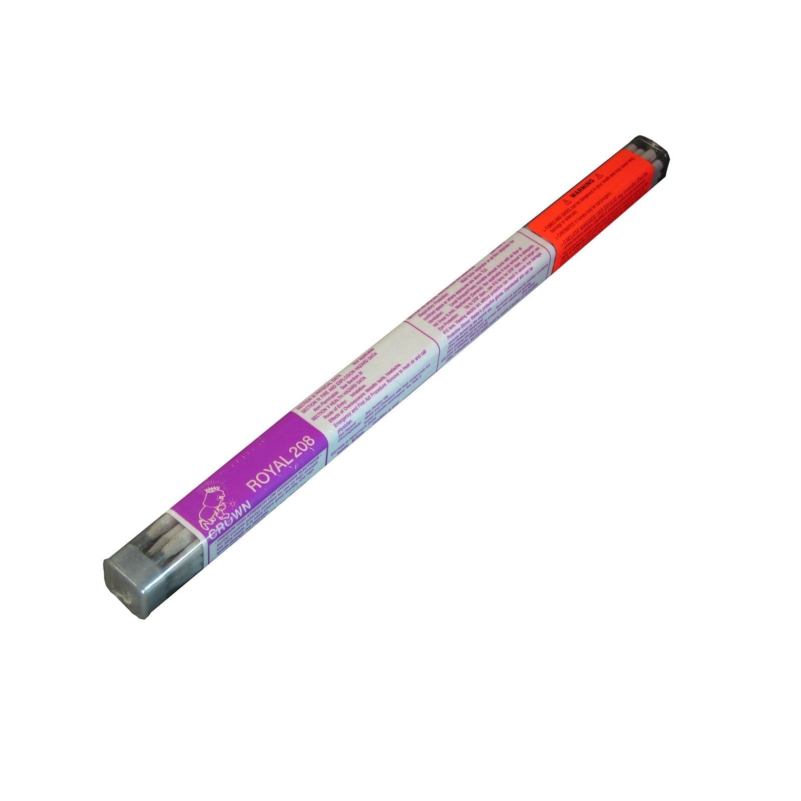 Crown Alloy 5/32 ROYAL 208 BR.PKG. High-Strength Low-Hydrogen ELECTRODE 1 lb TUBE (RE208/EP-BP)