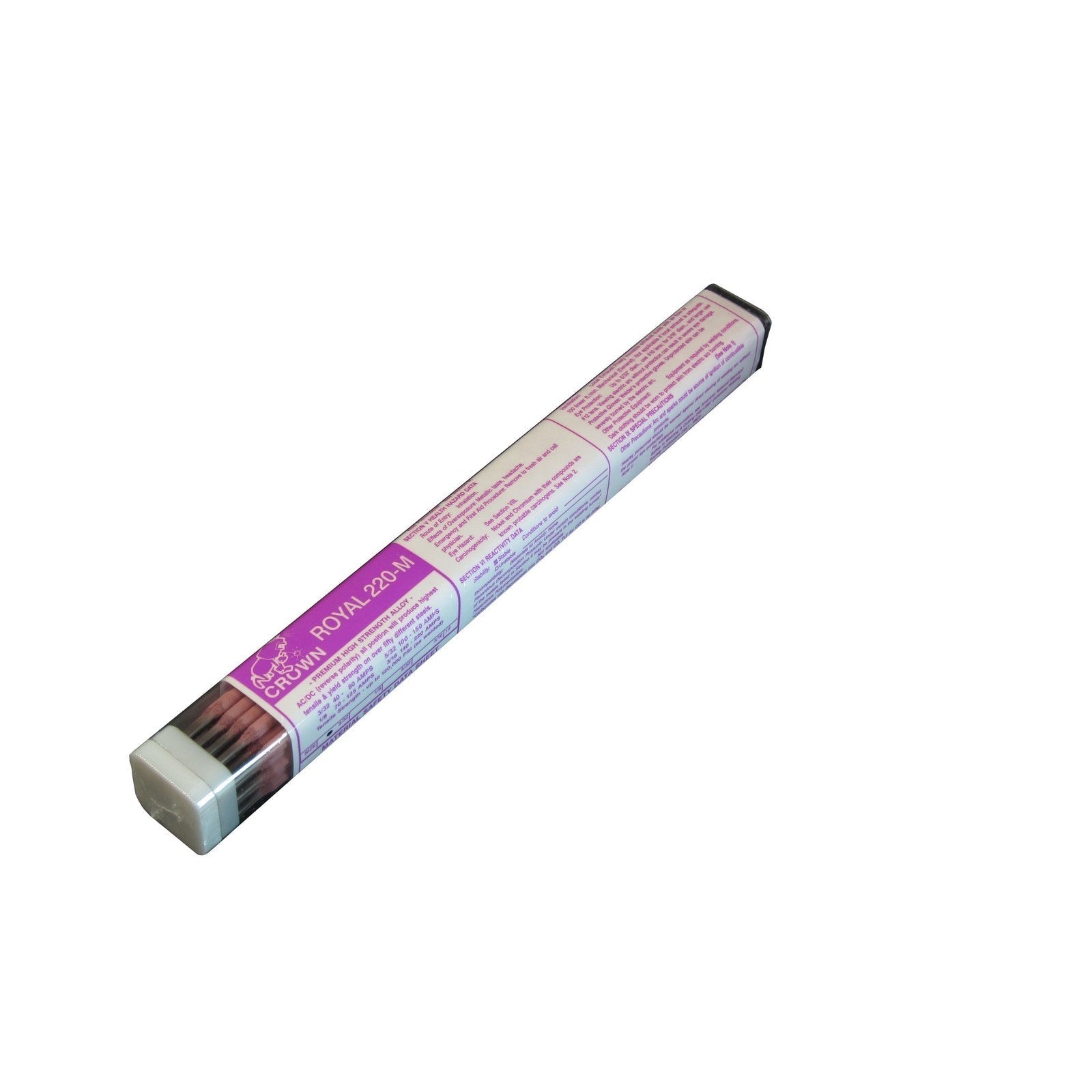 Crown Alloy 1/16 ROYAL 220-M BR.PKG. Super Alloy for Welding ALL Steels ELECTRODE 1 lb TUBE (RE220M/EL-BP)