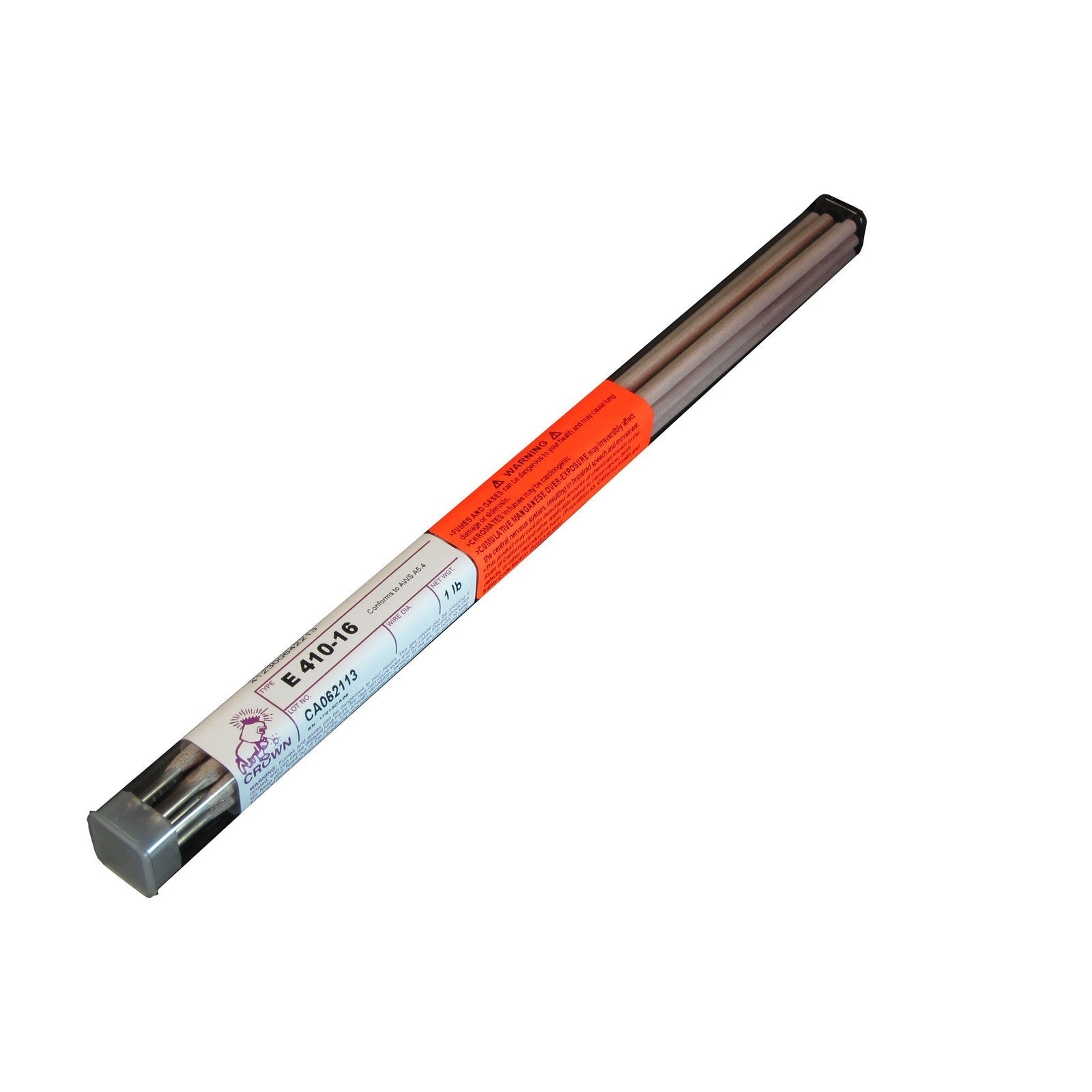 Crown Alloy 5/32 E 410-16 BR.PKG. Stainless Steel ELECTRODE 1 lb TUBE (SE410/EP-BP)