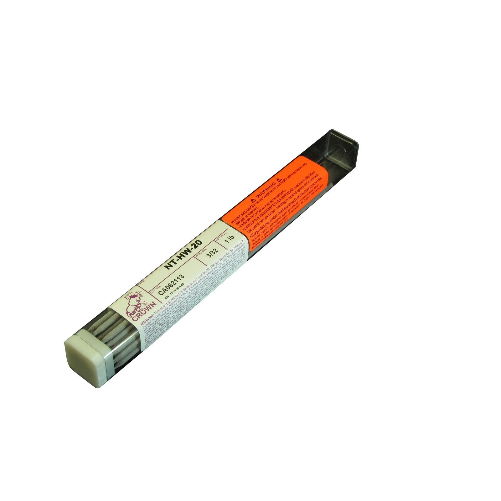 Crown Alloy 3/32 NT-HW-20 BR.PKG. Tungsten Free Hot Work (H-13) Tool Steel ELECTRODE 1 lb TUBE (TENTHW/EN-BP)