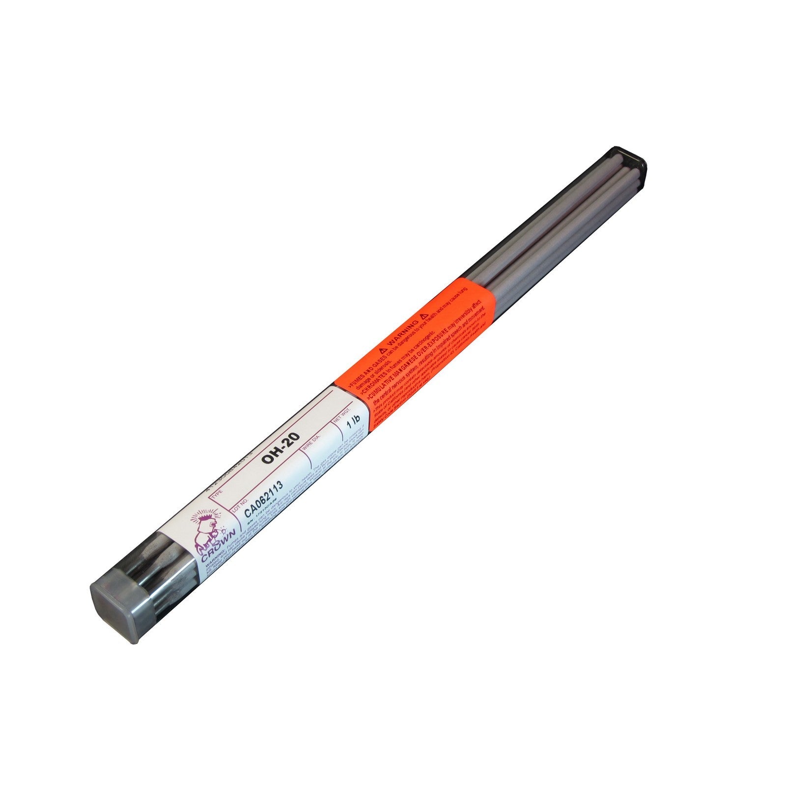 Crown Alloy 5/32 OH-20 BR.PKG. Oil Hardening (O-1 to O-6) Tool Steel ELECTRODE 1 lb TUBE (TEOH/EP-BP)
