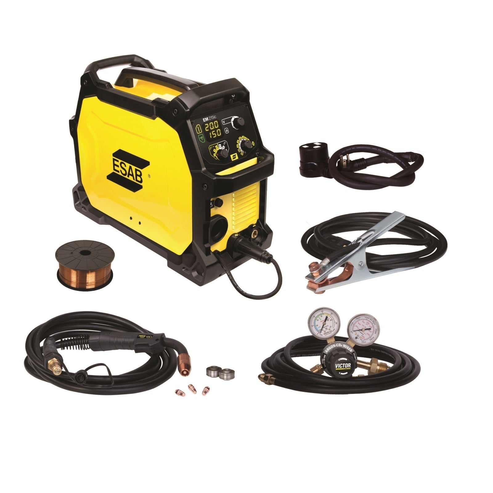 ESAB Rebel EM 215ic MIG Welder (MIG ONLY) with Cart (0558102436)