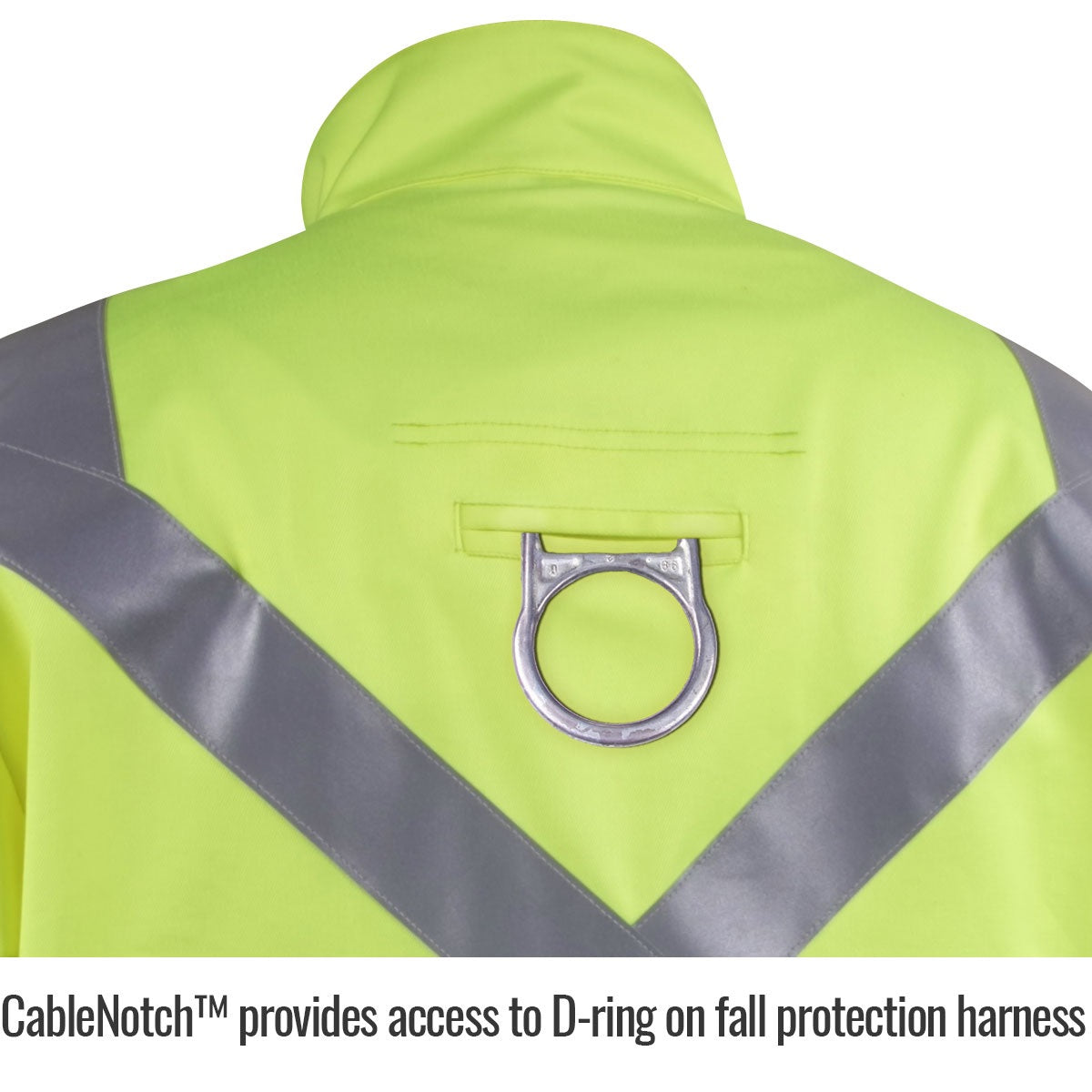 Revco Black Stallion 9oz Lime Safety Welding Jacket w/FR Reflective Tape (JF1012-LM)