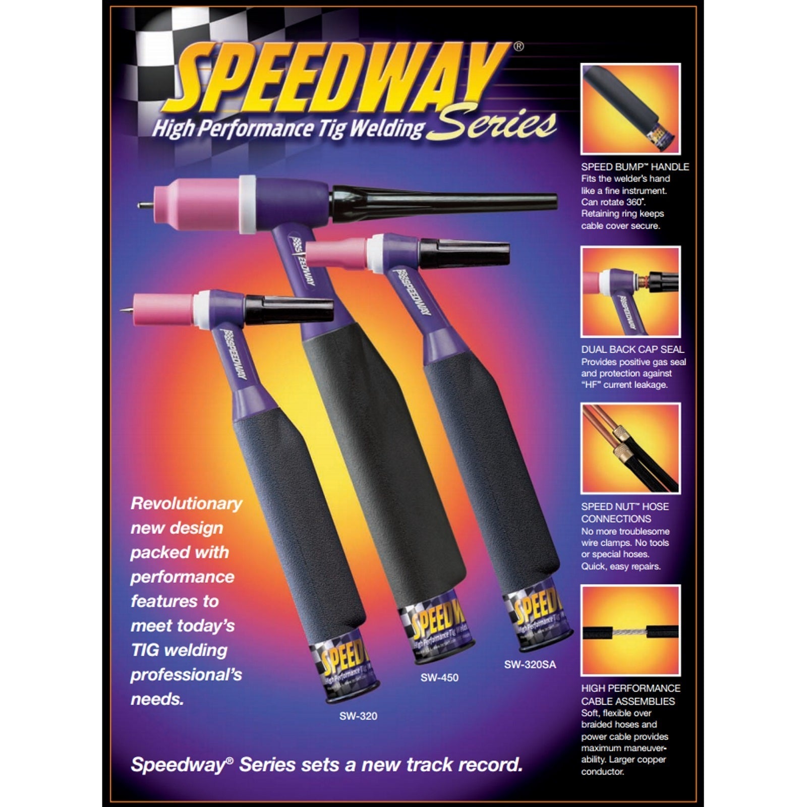 Weldtec 12ft Speedway Deluxe TIG Torch Package (SW-320-12DX)