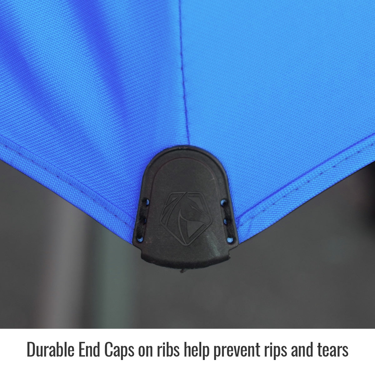 Revco Black Stallion Blue FR Industrial Umbrella with Stand (UB250-BLU)