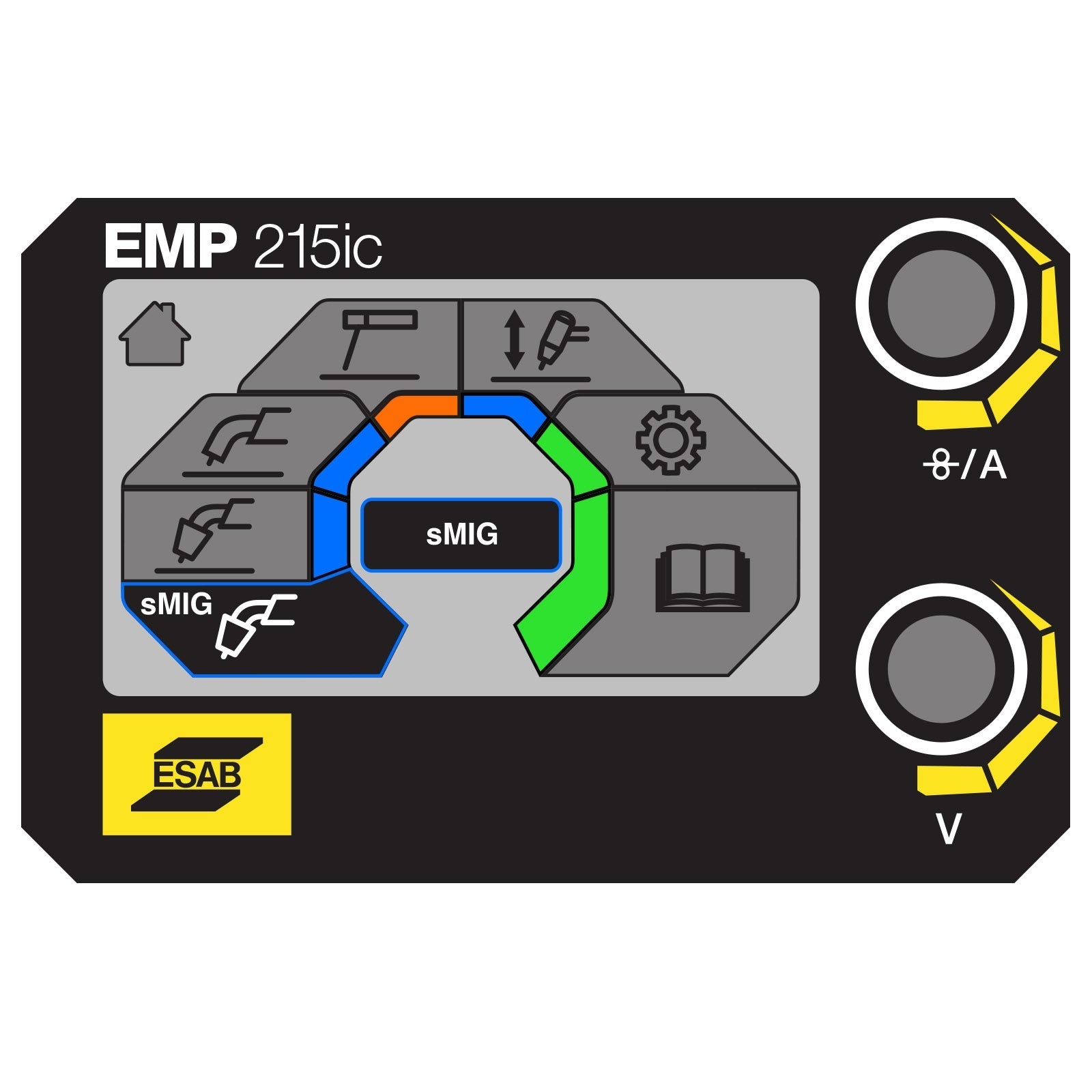 ESAB Rebel EMP 215ic MIG/Stick/TIG Welder with Cart (0558102240)