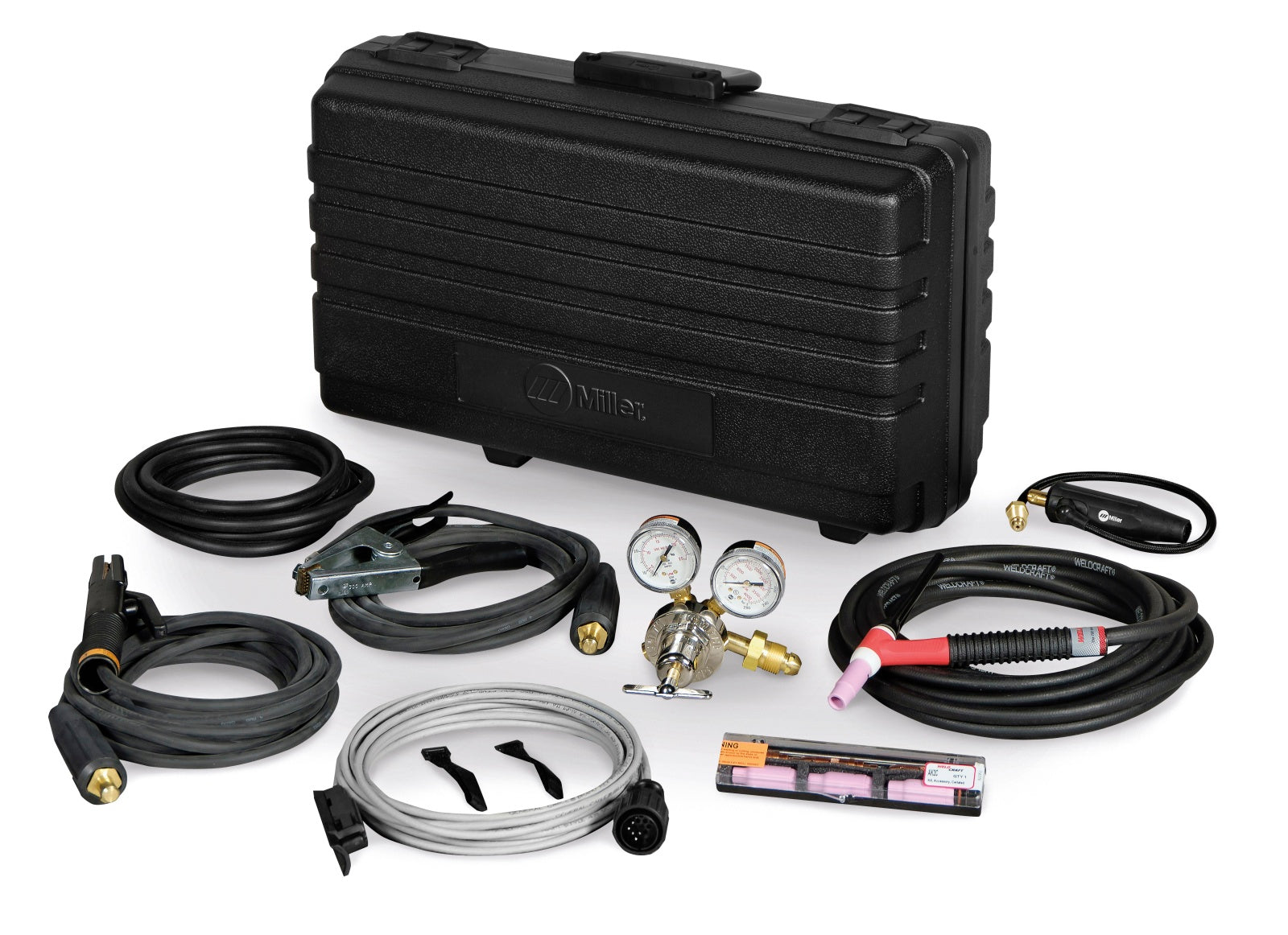 Miller Dynasty 200 DX TIG Welder and Air-Cooled Contractor Kit with Fingertip Control (951175)