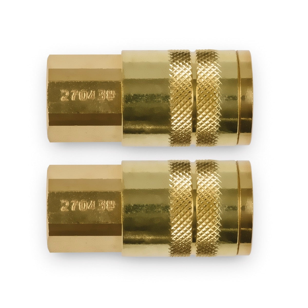 Miller SAR 1/4" NPT Brass Hose Plug (Ind Intg) Pkg/2 (270436)