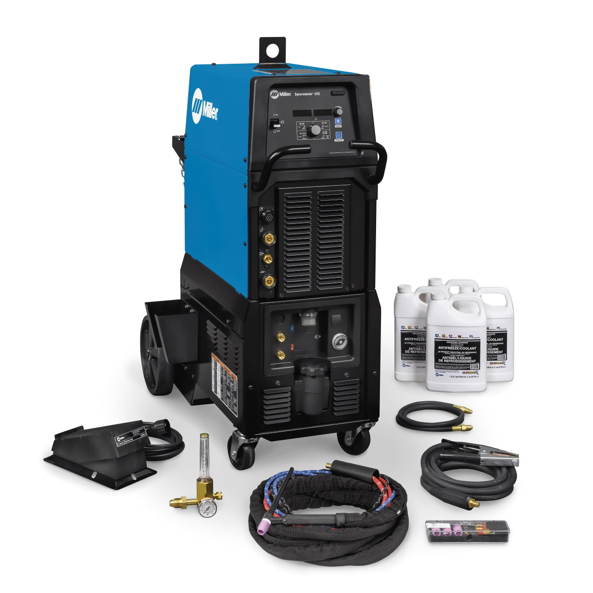 Miller Syncrowave 400 AC/DC TIG and Stick Welder Complete w/Wired Foot Control (951831)